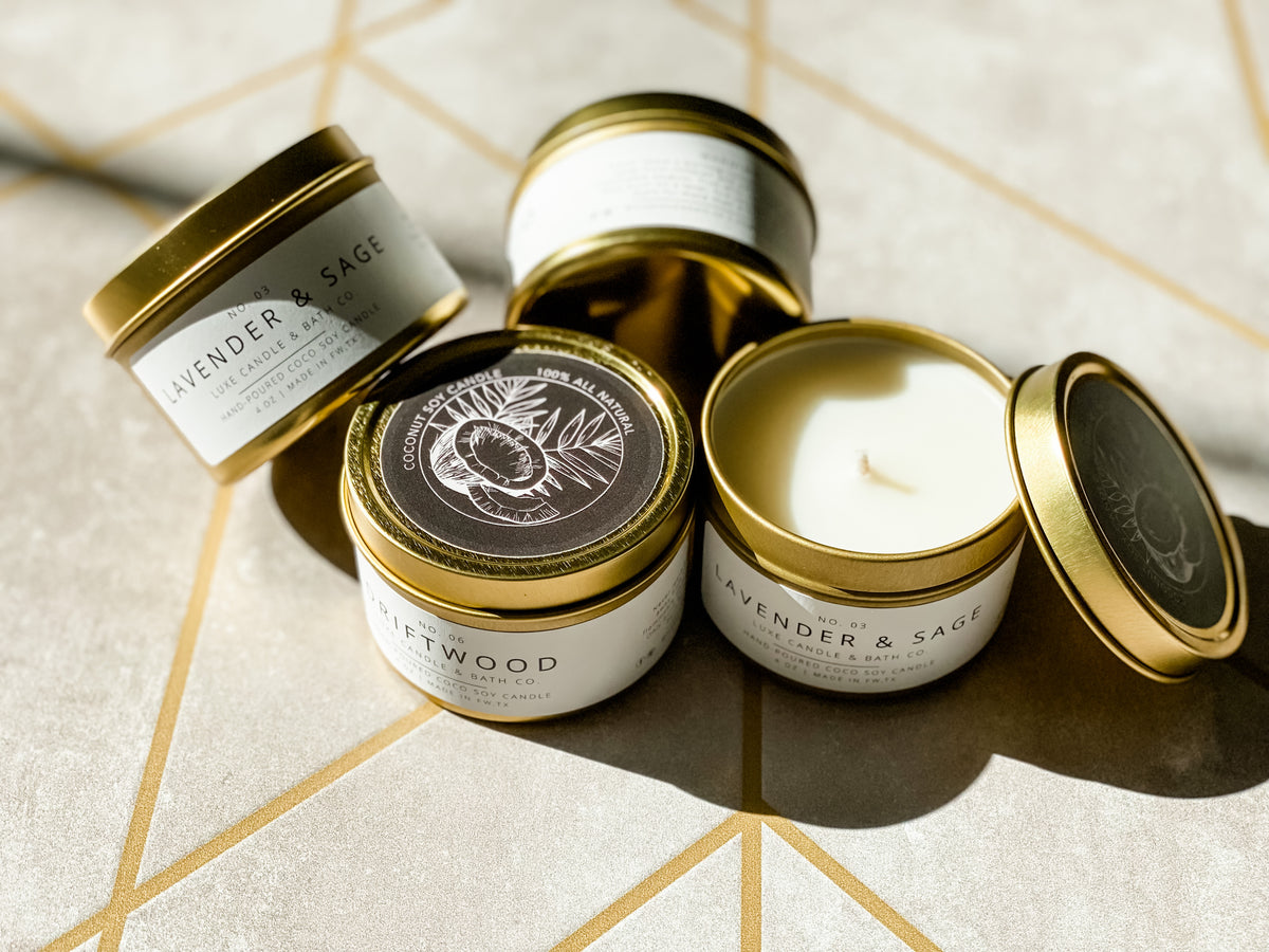 Luxe Travel Size Tins – LUXE CANDLE & BATH CO.